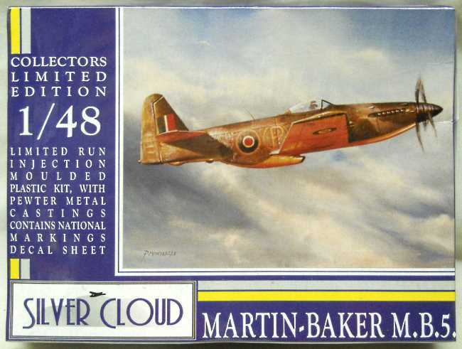 Silver Cloud 1/48 Martin Baker MB-5 - (M.B.5), PGS4820 plastic model kit